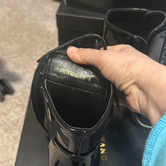 Freddie black azalea wang ankle booties. Not real leather (pu) - Picture 3 of 6